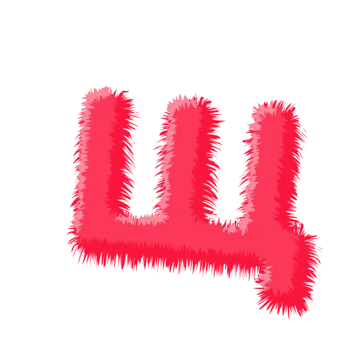 Стикер 26 Wool Letters Melon
