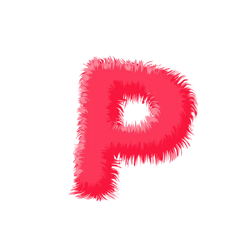 Стикер 17 Wool Letters Melon