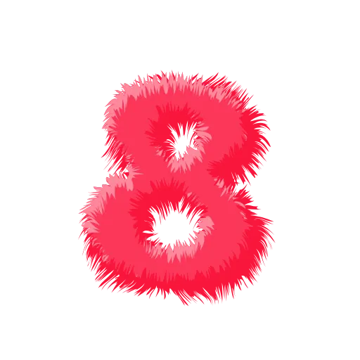 Стикер 41 Wool Letters Melon