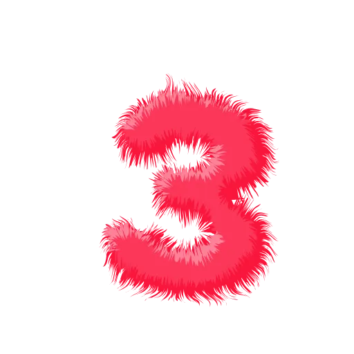 Стикер 9 Wool Letters Melon