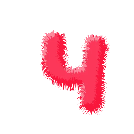 Стикер 24 Wool Letters Melon