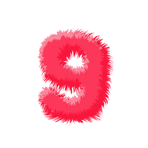 Стикер 42 Wool Letters Melon