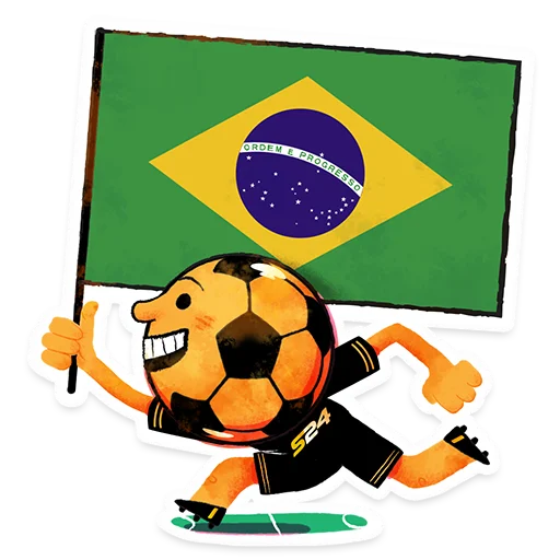 🇧🇷 Стикер «ЧМ-2022» для Telegram