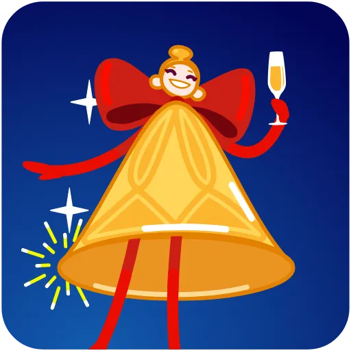 Стикер 13 Xmas Bell