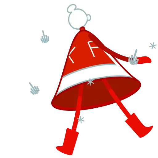 Стикер 12 Xmas Bell