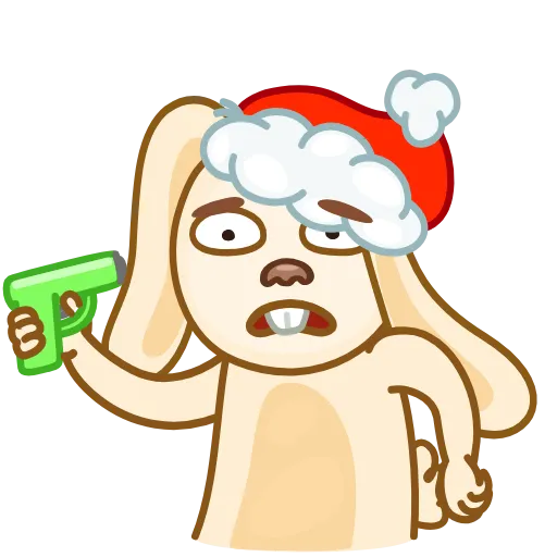 Стикер 7 Christmas Bunny