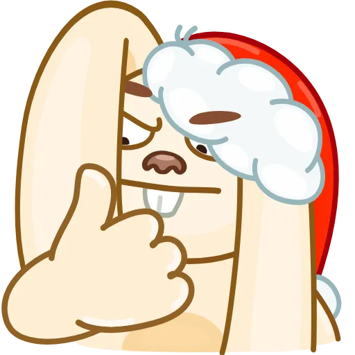 Стикер 4 Christmas Bunny