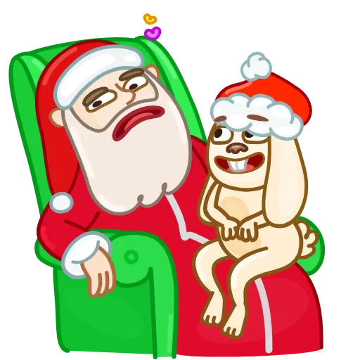 Стикер 16 Christmas Bunny