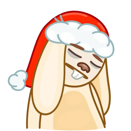 Стикер 13 Christmas Bunny