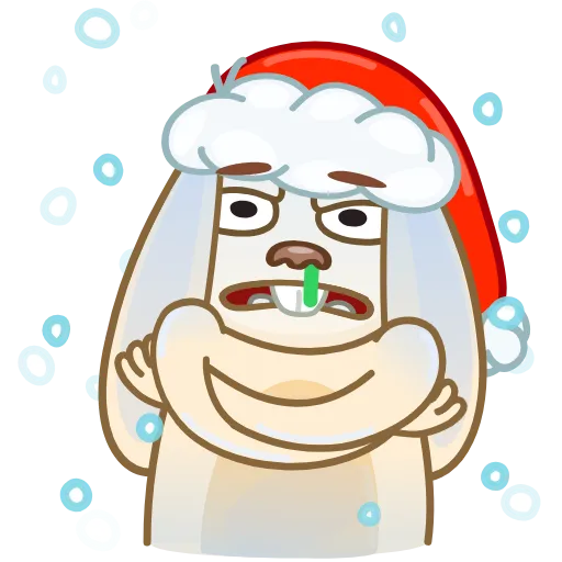 Стикер 15 Christmas Bunny