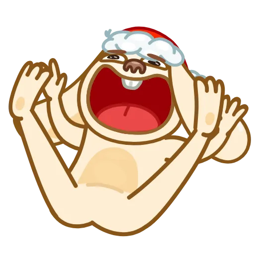 Стикер 3 Christmas Bunny