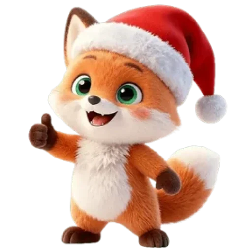 🦊 Стикер «Новогодний Лисенок» для Telegram