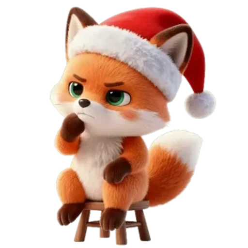 🦊 Стикер «Новогодний Лисенок» для Telegram