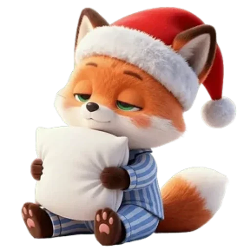 🦊 Стикер «Новогодний Лисенок» для Telegram