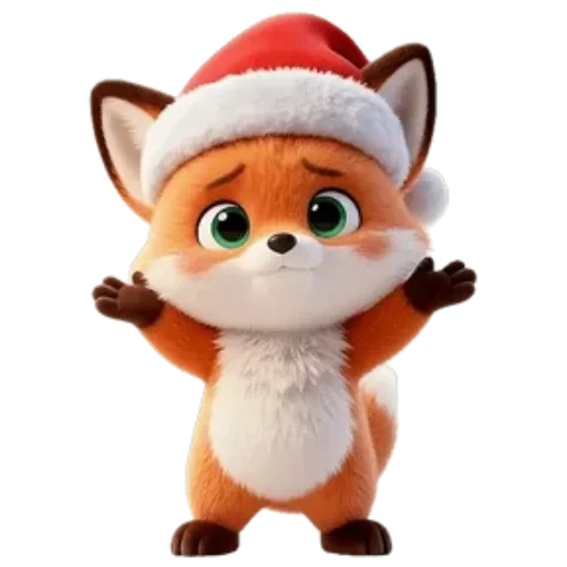 Стикерпак Новогодний Лисенок для Telegram