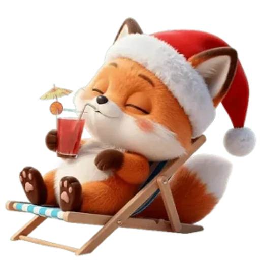 🦊 Стикер «Новогодний Лисенок» для Telegram