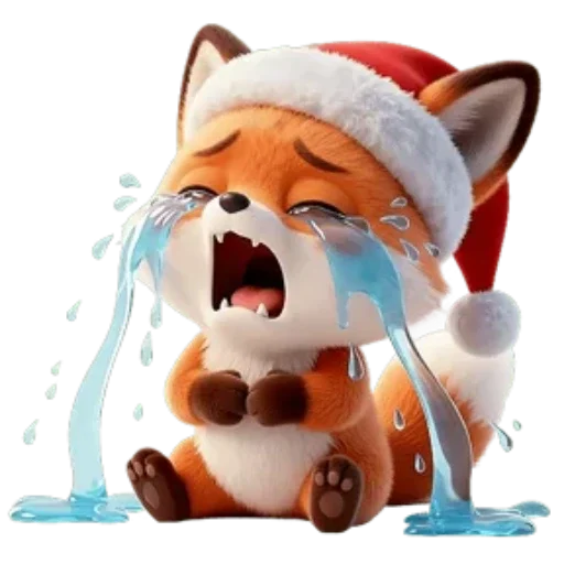 🦊 Стикер «Новогодний Лисенок» для Telegram
