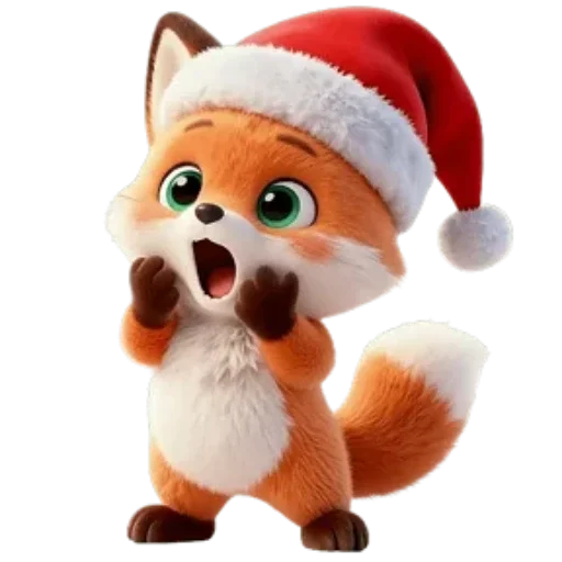 🦊 Стикер «Новогодний Лисенок» для Telegram