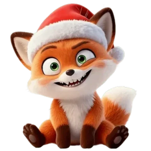🦊 Стикер «Новогодний Лисенок» для Telegram