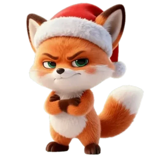 🦊 Стикер «Новогодний Лисенок» для Telegram