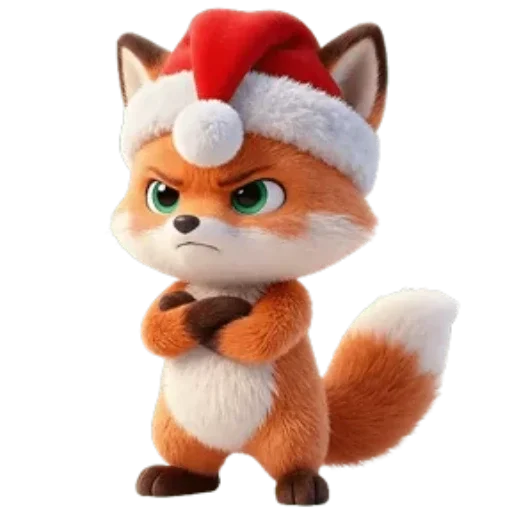 🦊 Стикер «Новогодний Лисенок» для Telegram