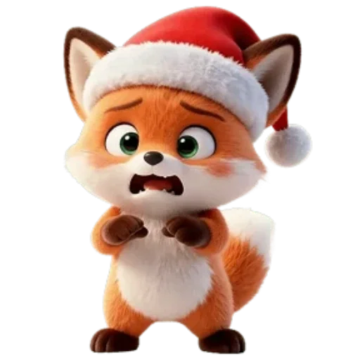 🦊 Стикер «Новогодний Лисенок» для Telegram