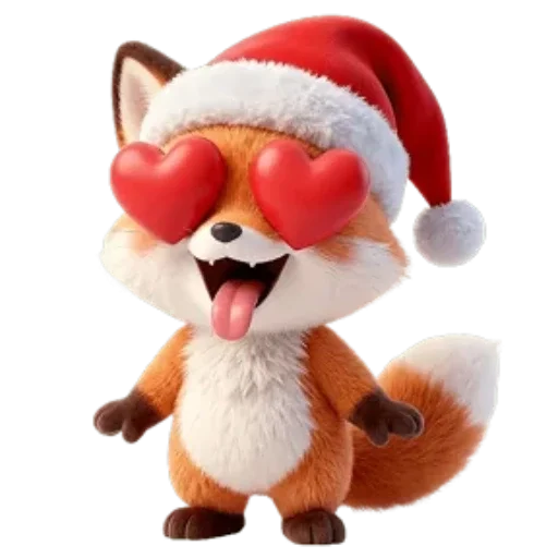 🦊 Стикер «Новогодний Лисенок» для Telegram