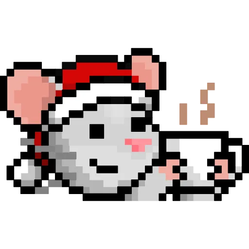 Стикер 8 Xmas Mouse