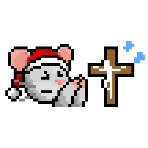 Стикер 3 Xmas Mouse