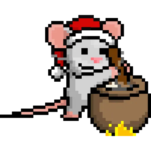 Стикер 13 Xmas Mouse
