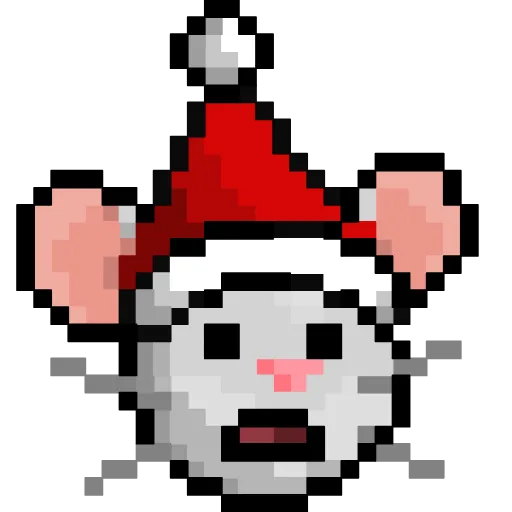 Стикер 18 Xmas Mouse