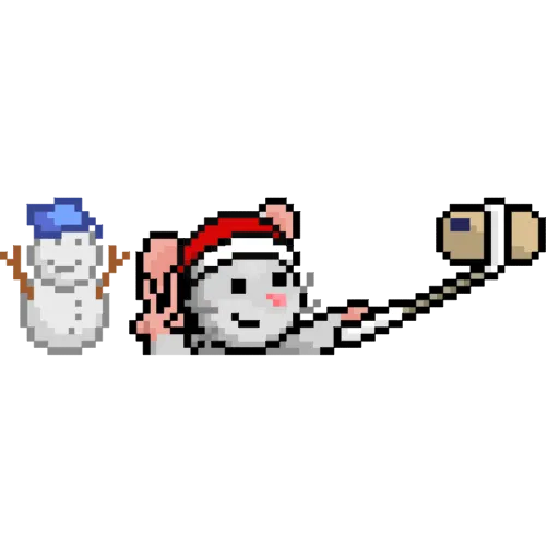 Стикер 24 Xmas Mouse