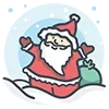 Стикер 54 Xmas - новогодние украшения