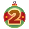 Стикер 25 Xmas - новогодние украшения