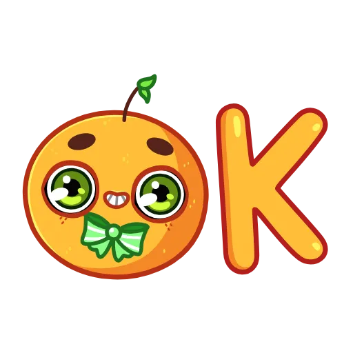 👌 Эмодзи «Мандаринка» для Telegram