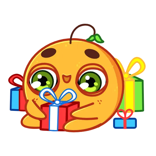 🎁 Эмодзи «Мандаринка» для Telegram
