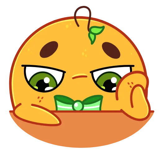 😮‍💨 Эмодзи «Мандаринка» для Telegram
