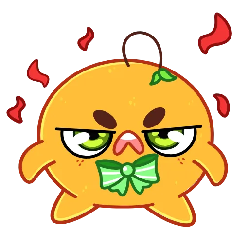 😡 Эмодзи «Мандаринка» для Telegram