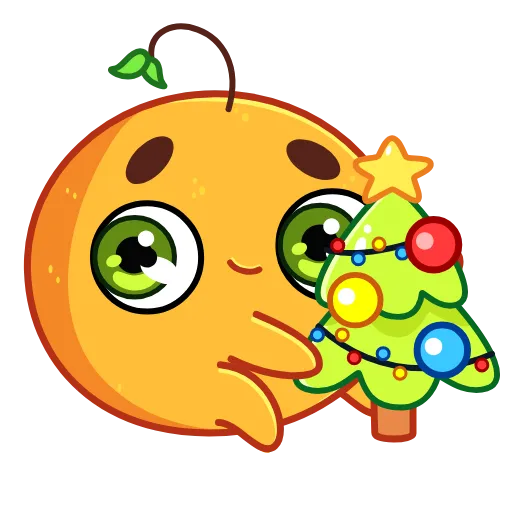 🤗 Эмодзи «Мандаринка» для Telegram