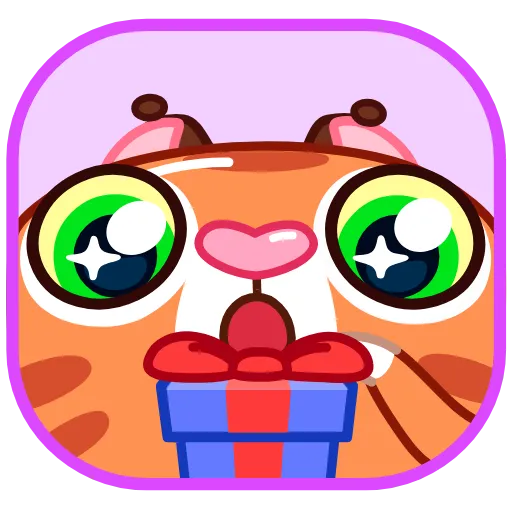 Стикер 10 Xmas Tiger