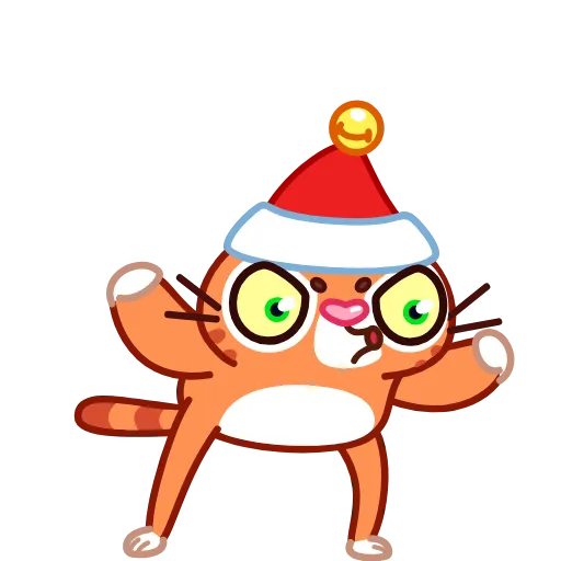 Стикер 9 Xmas Tiger