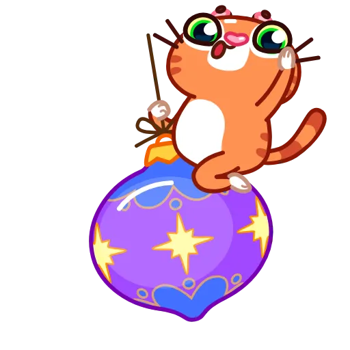 Стикер 5 Xmas Tiger
