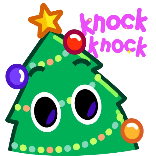 Стикер 10 🥂 Christmas Tree - ёлка на новый год