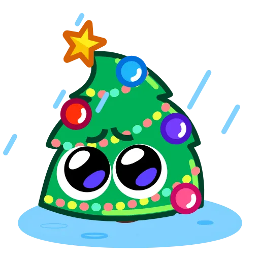 Стикер 9 🥂 Christmas Tree - ёлка на новый год