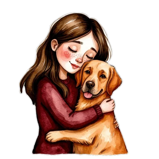 🐶 Стикер «Яркая осень» для Telegram