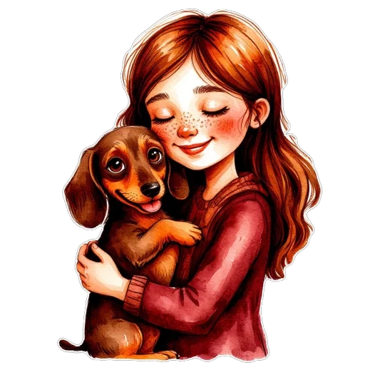 🐶 Стикер «Яркая осень» для Telegram