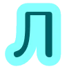 😄 Эмодзи «Буквы синие» для Telegram