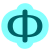 😄 Эмодзи «Буквы синие» для Telegram