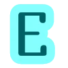 😄 Эмодзи «Буквы синие» для Telegram