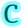 😄 Эмодзи «Буквы синие» для Telegram